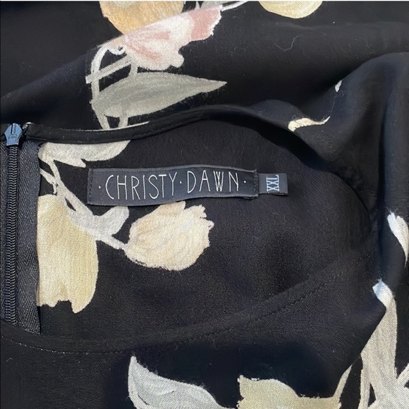 Christy Dawn Quinn Night Tulip Flora Tie Waist Maxi Dress - Picture 11 of 12